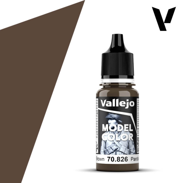 Vallejo Model Color Acryl #129  German Cam.Medium Brown  17ml  #VAL70.826