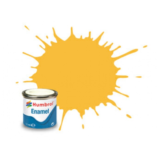 Humbrol Enamel Paint #7 Licht Buff  Gloss   14ml      HAA0076