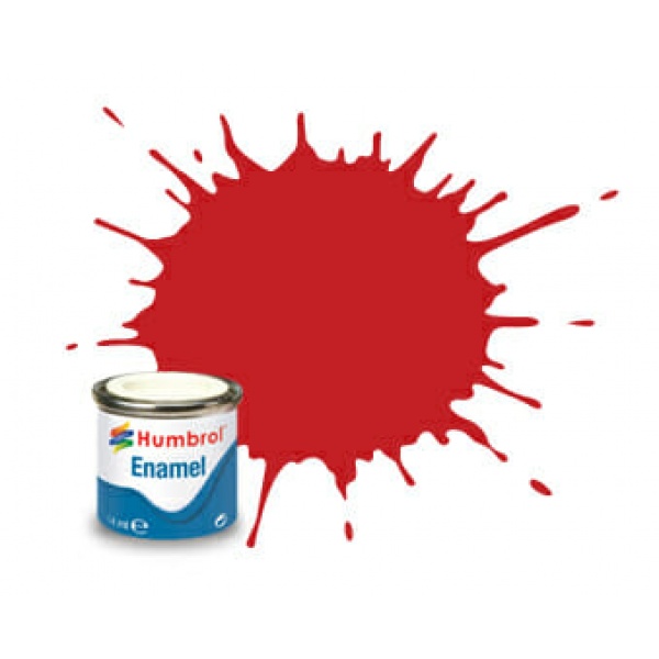 Humbrol Enamel Paint #220 Ferrari Rood Gloss  14ml     HAA6608