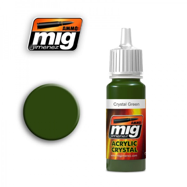 AMMO MIG Acrylic  #092 Crystal Crystal Green  17ml   MIG-0092