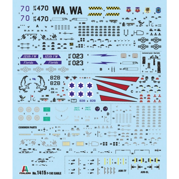 Italeri 1:72 F-15C Eagle IT1415 - Afbeelding 7