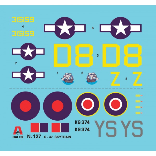 Italeri 1:72 C - 47 Skytrain     IT127 - Afbeelding 6