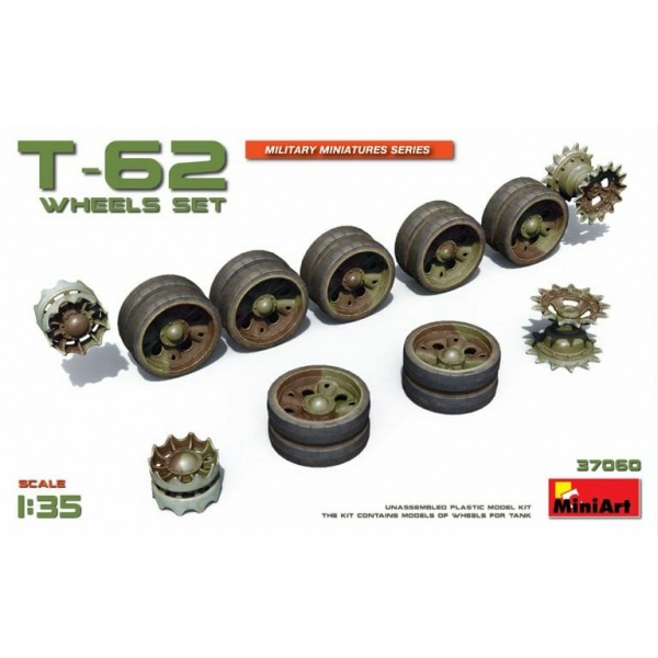 Miniart 1:35  T-62 Wheels Set     MA37060