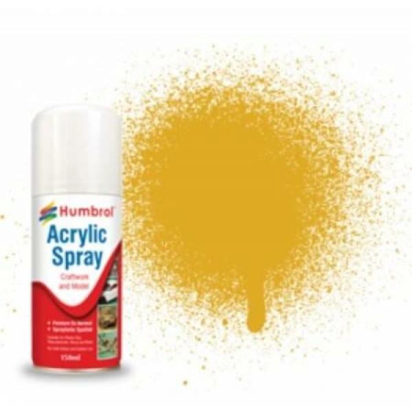 Humbrol Acrylic Spray # 16 Gold Metallic  #HAD6016