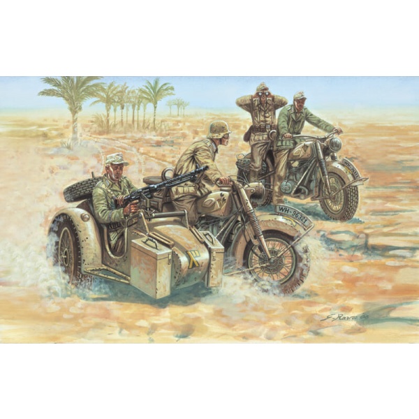 Italeri 1:72 WWII German Motorcycles IT6121