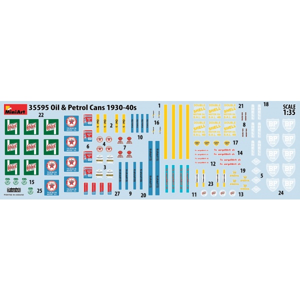 MiniArt 1:35 Oil & Petrol Cans  1930-40s     MA35595 - Afbeelding 6