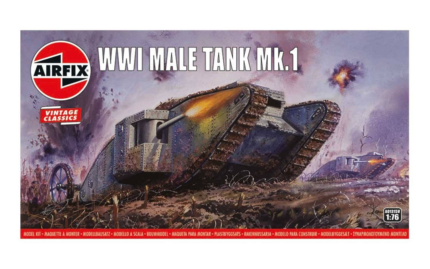 Airfix 1:76 Vintage Classics WWI Male Tank Mk.I #01315V - De Koe Deventer