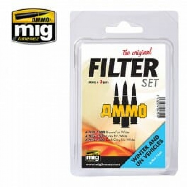 Ammo Mig Filter Set for Winter and UN Vehicles     MIG7450