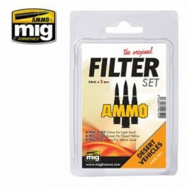 Ammo Mig Filter Set for Desert Vehicles     MIG7451