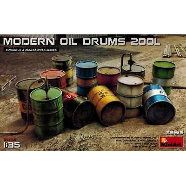 Miniart 1:35 Modern Oil Drums 200L     MA35615