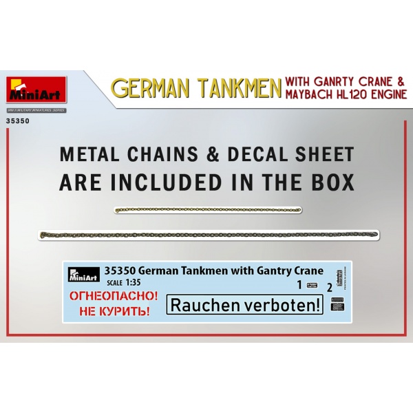 Miniart 1:35 German Tankmen whit Gantry Crane & Maybach HL 120 Engine     MA35350 - Afbeelding 6