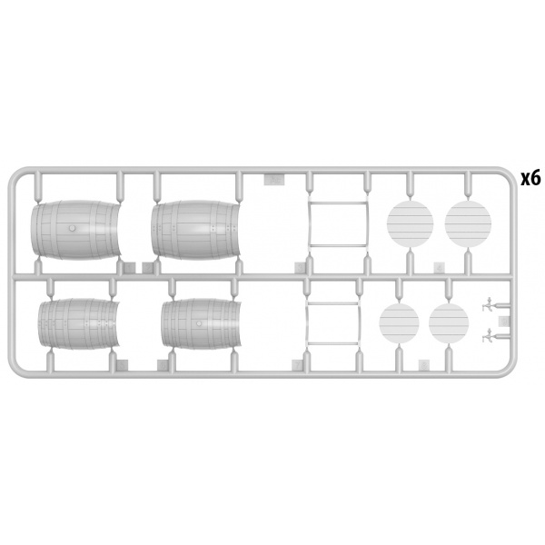 Miniart 1:35 Wooden Barrels  Medium Size     MA35630 - Afbeelding 3