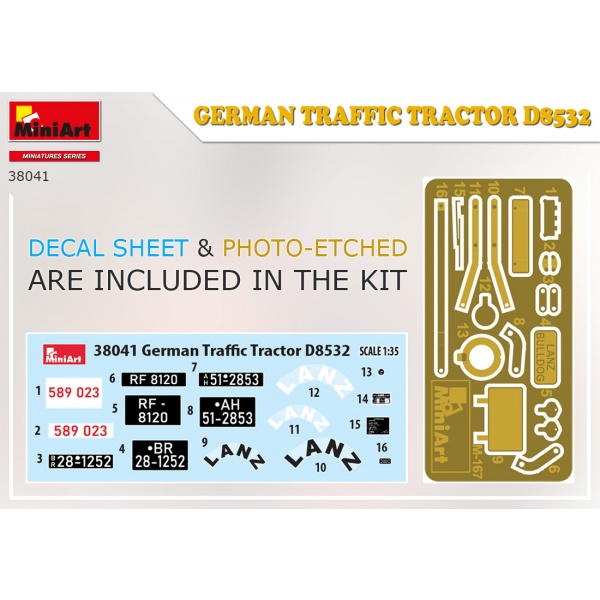 Miniart 1:35 German Traffic Tractor D8532  MA38041 - Afbeelding 5