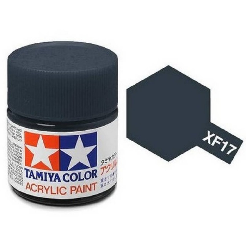 Tamiya Acrylic Paint Xf 17 Flat Sea Blue 23ml 81317 De Heilige Koe