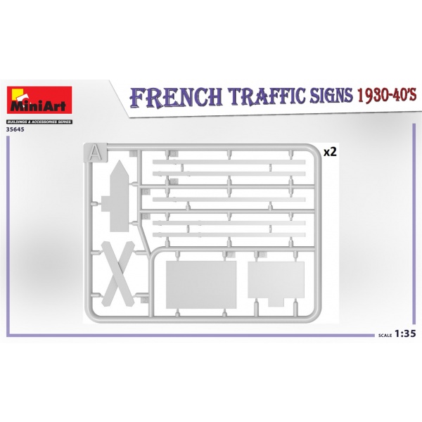 Miniart 1:35 French Traffic Signs 1930-40s     MA35645 - Afbeelding 4