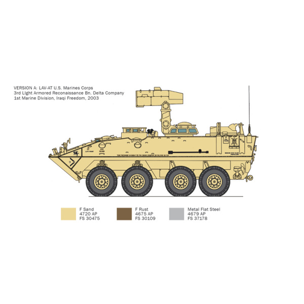 Italeri 1:35 LAV-AT     IT6588 - Afbeelding 5