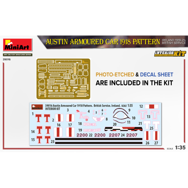 MiniArt 1:35 Austin Armoured Car 1918 Patern. Ireland 1919-21 Interior Kit     MA39016 - Afbeelding 6