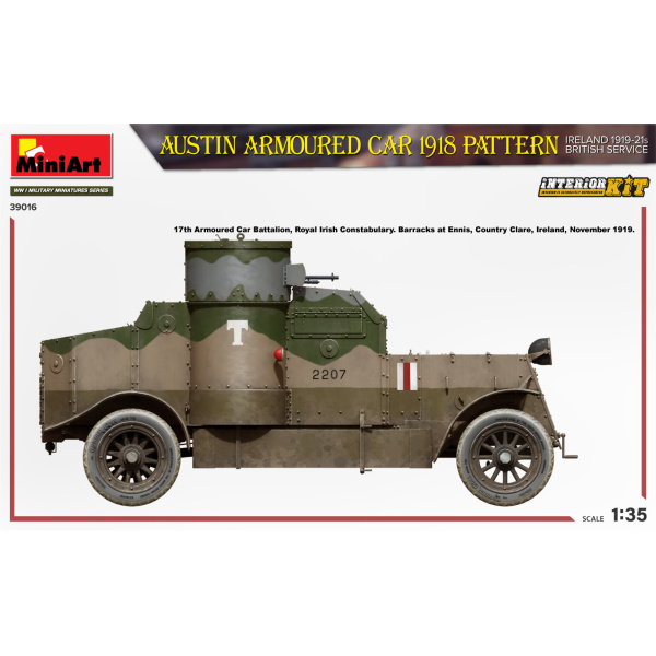 MiniArt 1:35 Austin Armoured Car 1918 Patern. Ireland 1919-21 Interior Kit     MA39016 - Afbeelding 2