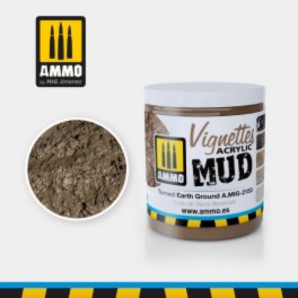 Ammo Mig Acrylic Mud Turned Earth Ground  100ml     MIG2153