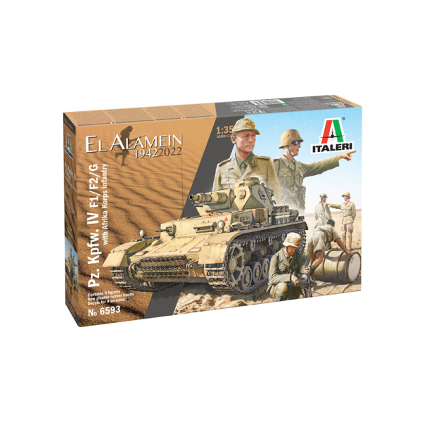 Italeri 1:35 Pz.Kpfw.IV F1/F2/G whit Afrika Korps Infantry     IT6593