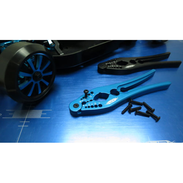 Yeah Racing Alu.Shock Shaft Pliers & Pin,Screw Tester  #YT-0134BU - Afbeelding 2