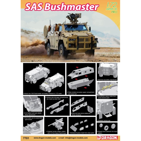 Dragon 1:72 SAS Bushmaster   DR7701