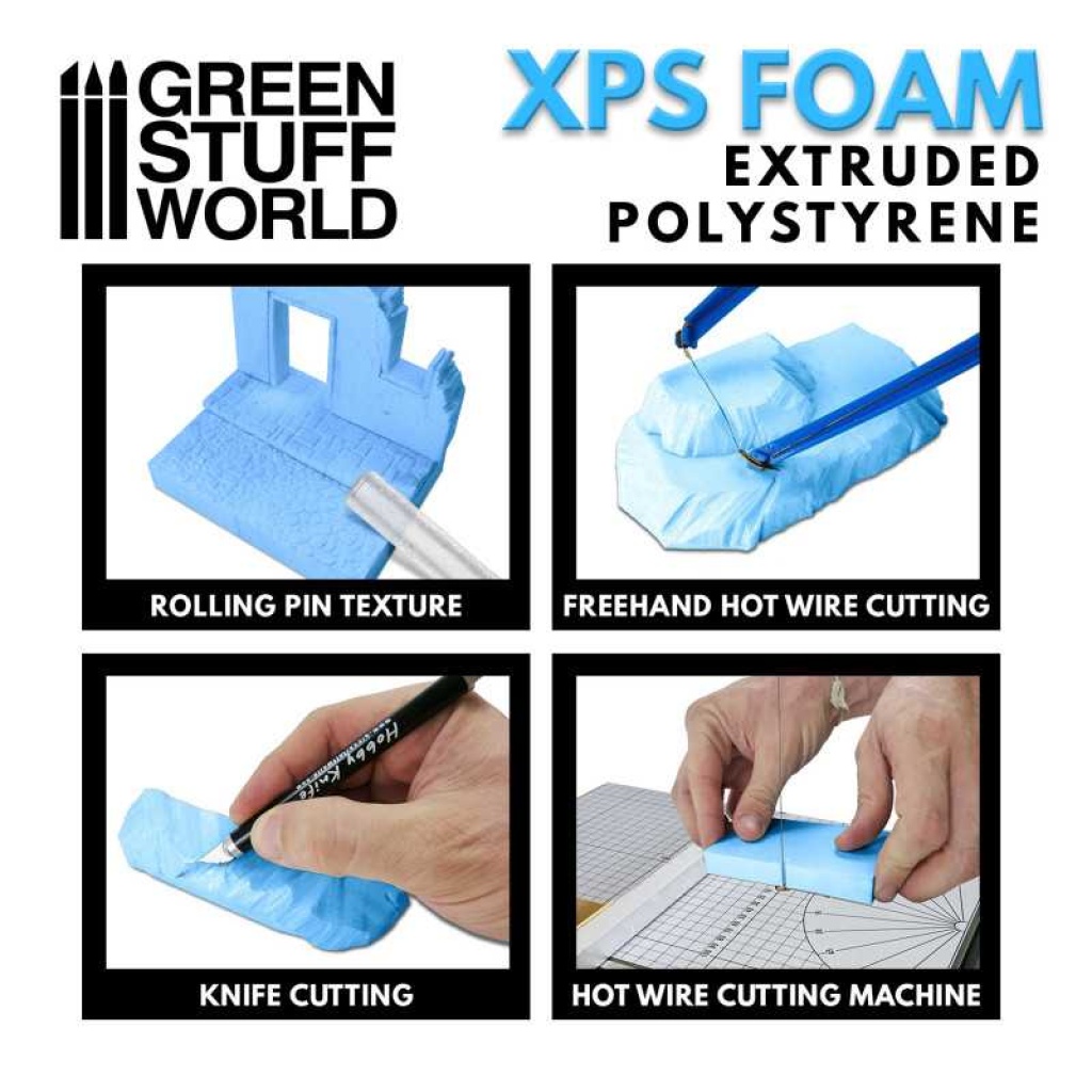 Green Stuff Extruded FOAM XPS 30mm A4 size GSW10983 De Heilige Koe