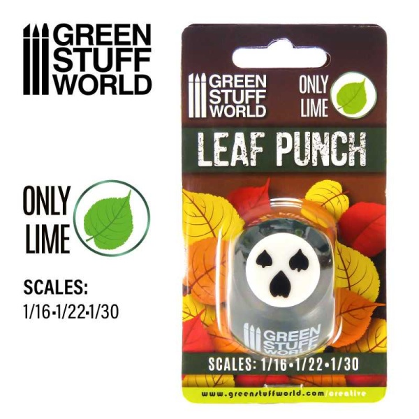 Green Stuff Miniature Leaf Punch DARK GREEN     GSW1311 - Afbeelding 3