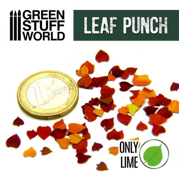 Green Stuff Miniature Leaf Punch DARK GREEN     GSW1311 - Afbeelding 2