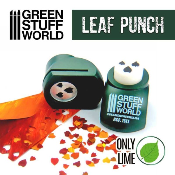 Green Stuff Miniature Leaf Punch DARK GREEN     GSW1311
