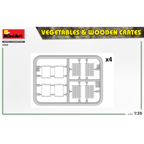 MiniArt 1:35 Vegetables & Wooden Crates     MA35629 - Afbeelding 3