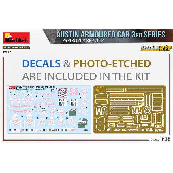 MiniArt 1:35 Austin Armoured Car 3rd. Series:Freikorps Service.  Interior Kit     MA39012 - Afbeelding 4