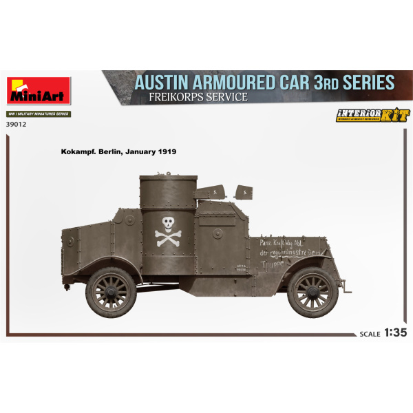 MiniArt 1:35 Austin Armoured Car 3rd. Series:Freikorps Service.  Interior Kit     MA39012 - Afbeelding 3