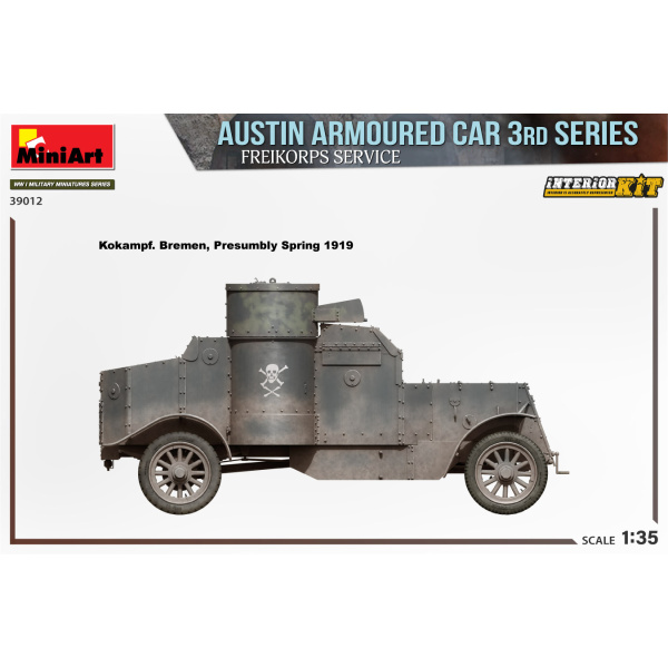 MiniArt 1:35 Austin Armoured Car 3rd. Series:Freikorps Service.  Interior Kit     MA39012 - Afbeelding 2