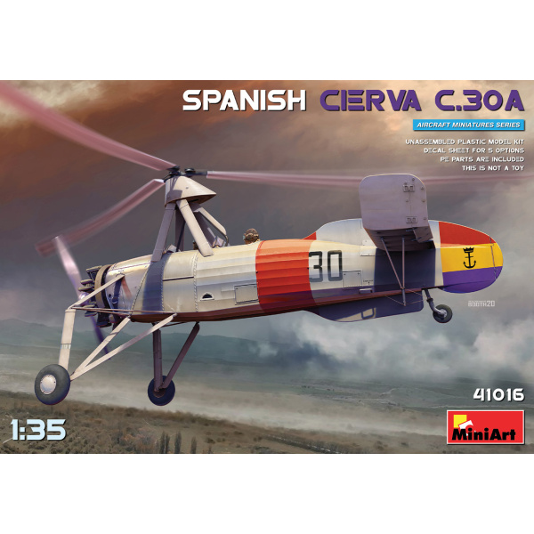 MiniArt 1:35 Spanish Cierva C.30A     MA41016