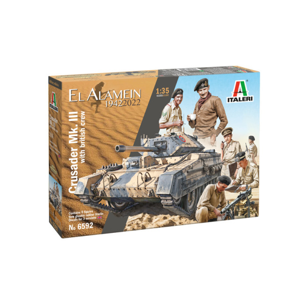 Italeri 1:35 Crusader MK III whit British Crew  El Alamein 1942-2022     IT6592