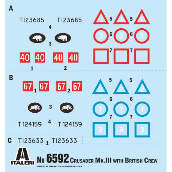 Italeri 1:35 Crusader MK III whit British Crew  El Alamein 1942-2022     IT6592 - Afbeelding 4
