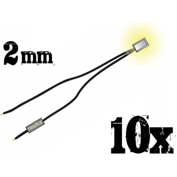 Green Stuff Warm White LED Lights 2mm ( 10 stuks ) GSW1383