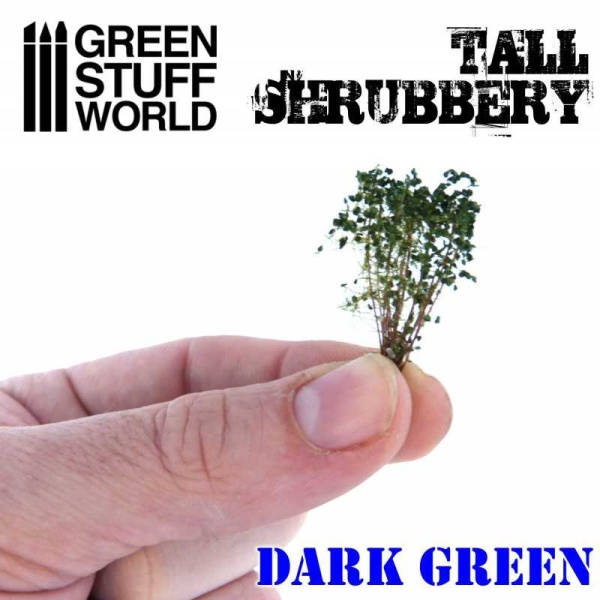 Green Stuff Tall Schrubbery DARK GREEN GSW9924 - Afbeelding 2