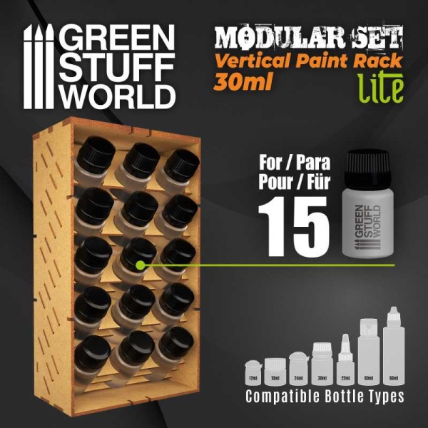 Green Stuff Vertical Paint Organizer  30ml  Lite     GSW11524