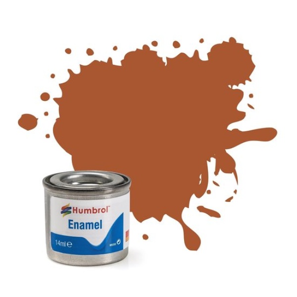 Humbrol Enamel Paint #62 Leather Matt 14ml HAA0672