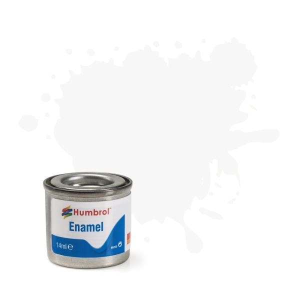 Humbrol Enamel Paint #22 White Gloss 14ml HAA0240