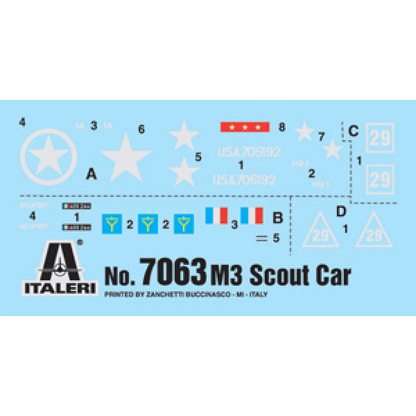 Italeri 1:72 M3A1 Scout Car IT7063 - Afbeelding 4