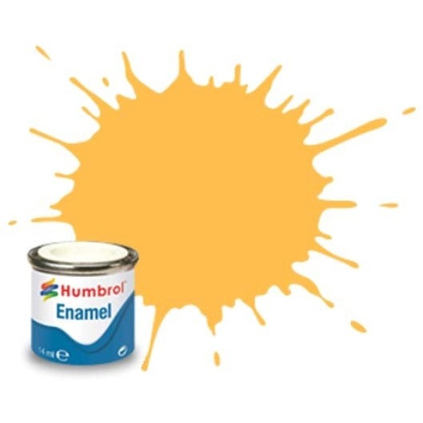 Humbrol Enamel Paint #24 Trainer Yellow Matt 14ml HAA0268