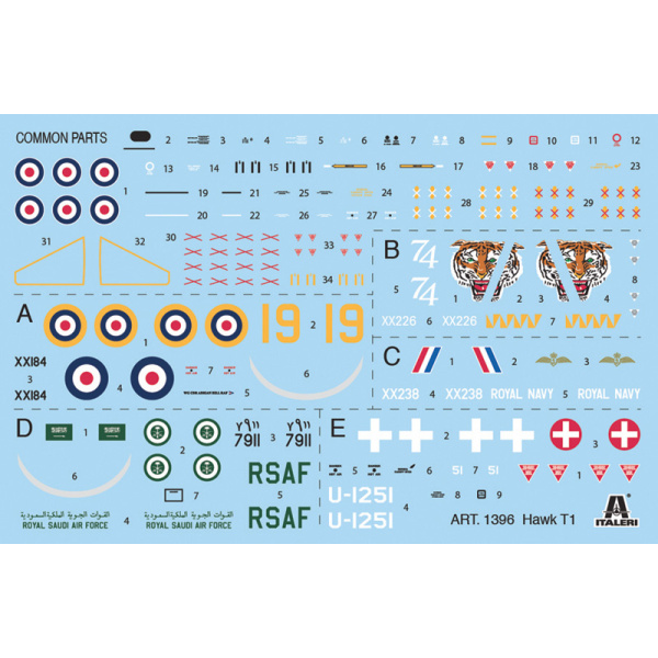 Italeri 1:72 Hawk T1     IT1396 - Afbeelding 5