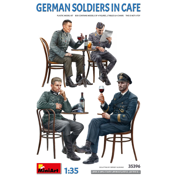 MiniArt 1:35 German Soldiers in Cafe     MA35396