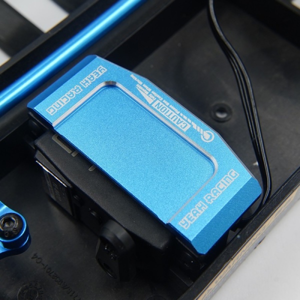 Yeah Racing Alu. Servo Mount for Tamiya TT01/TT01E/TT01D  #TATT-058BU - Afbeelding 2