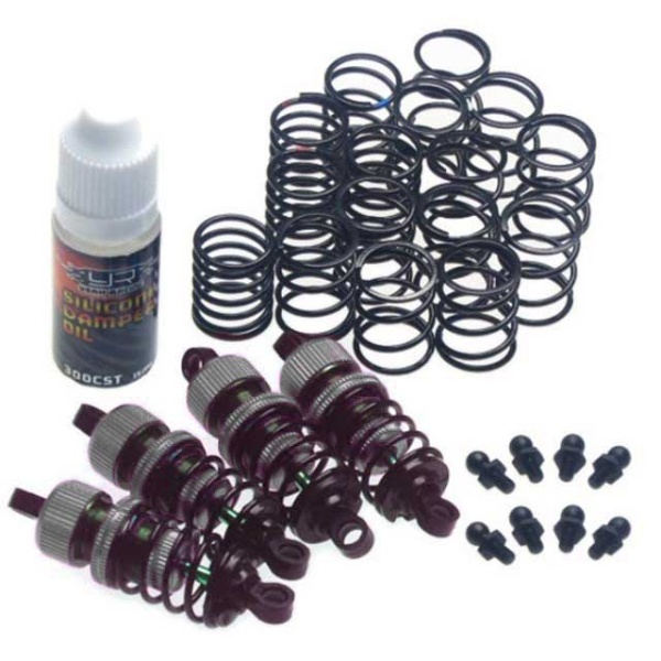 Yeah Racing Gun Metal Schokdemperset 50mm voor 1:10 Touringcar     DSG-0050GM
