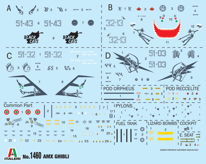 Italeri 1:72 AMX Ghibli IT1460 - Afbeelding 6