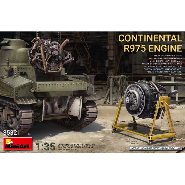 MiniArt 1:35 Continental R975 Engine     MA35321